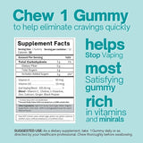 Drop The Craving Quit Craving Multi-Vitamin Gummy to Help Cravings for Good, Nicotine-Free Solution Easy to Take as Needed Essential Support That Works Fast (24 Pack)