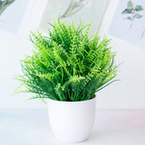 1pc Artificial Plants Green Bonsai Small Tree Pot Plants Fake Flower Potted Ornaments for Home Decoration Craft Plant Decorative