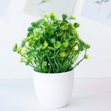 1pc Artificial Plants Green Bonsai Small Tree Pot Plants Fake Flower Potted Ornaments for Home Decoration Craft Plant Decorative