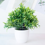 1pc Artificial Plants Green Bonsai Small Tree Pot Plants Fake Flower Potted Ornaments for Home Decoration Craft Plant Decorative