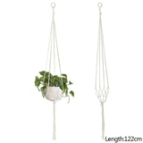 90/105/122cm Macrame Plant Hanger Baskets Flower Pots Holder Balcony Hanging Decor Knotted Lifting Rope Home Garden Supplies