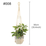 Hanging Plant Handmade Macrame Plant Hanger Flower Pot Planter Hanger Wall Decor Courtyard Garden Hanging Planter Hanging Basket