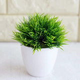 6 PCS NEW Artificial Plants Bonsai Small Tree Pot Plants Fake Flowers Potted Ornaments For Home Decoration Hotel Garden Decor