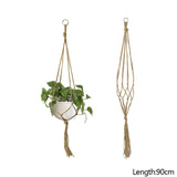 Macrame Handmade Plant Hanger Baskets Flower Pots Holder Balcony Hanging Decoration Knotted Lifting Rope Home Garden Supplies