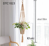 Handmade macrame plant hanger pot holder pot tray/pot hanger pot tray for wall decoration countyard /garden pot tray for plant