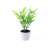 1:12 Dollhouse Miniature Mini Tree Potted For Green Plant In Pot Doll House Furniture Home Decor Simulation Potted Plants