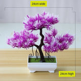 Artificial Plants Bonsai Small Tree Simulation Pot Plants Fake Flowers Table Potted Ornaments Home Decoration Hotel Garden Decor