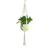 1pc Large-sized  Plant Hanger Basket  Handmade Rope Pots Holder Fine Hemp Rope Net Flower Pot Plant Lanyard